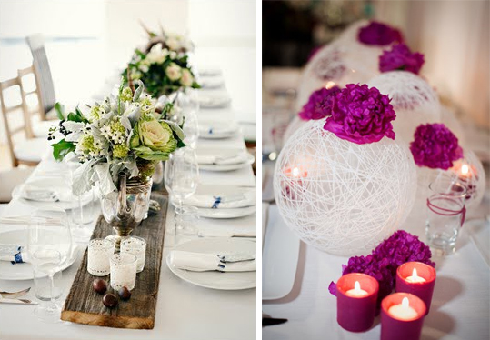 I love that about weddings Below are some gorgeous and different table 